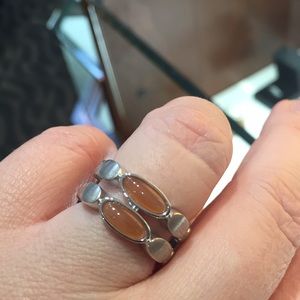 Sterling BREUNING Honey Moonstone ring